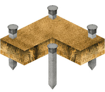 Фундамент мачт освещения